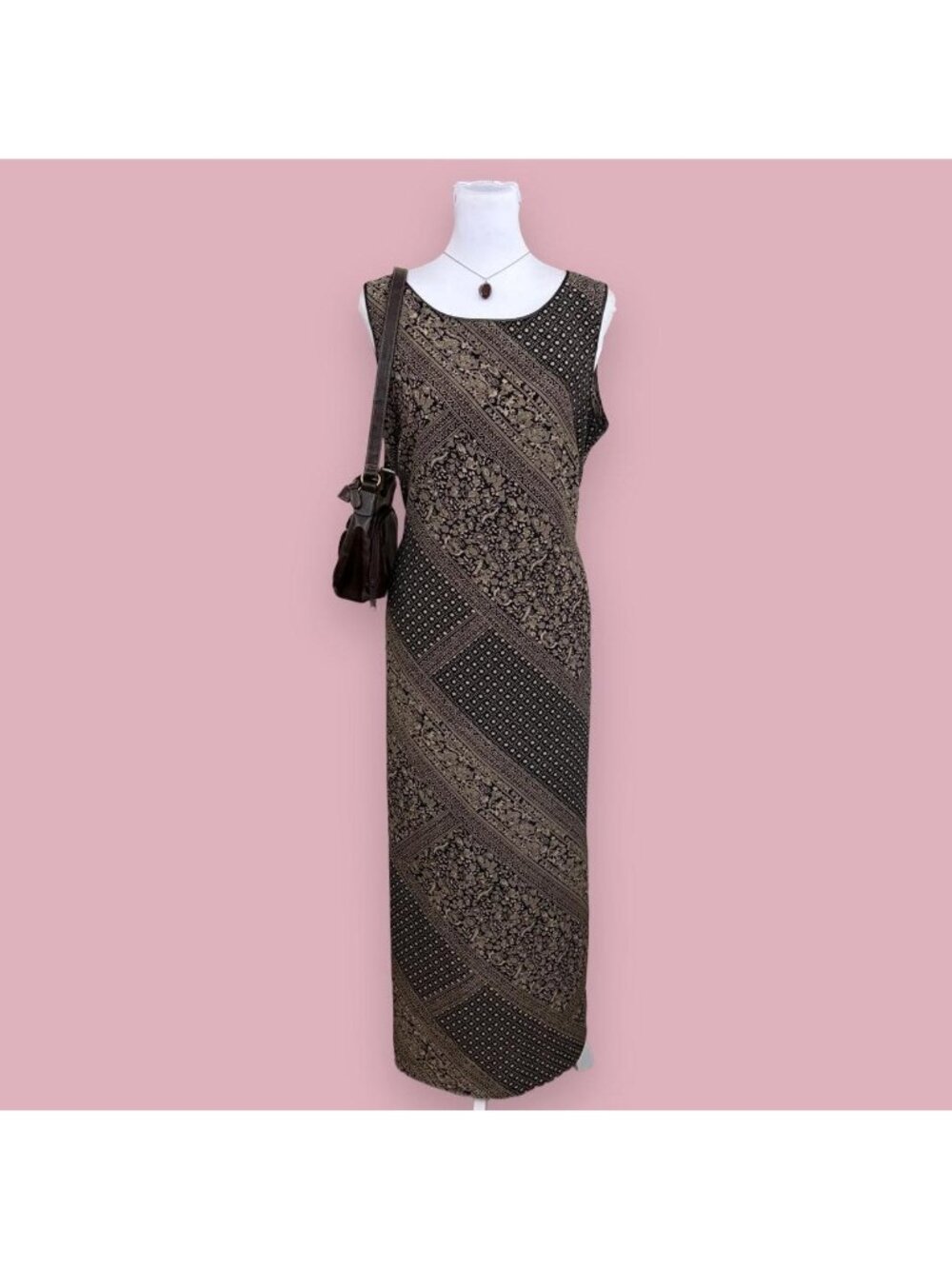 90s floral patchwork whimsygoth dress